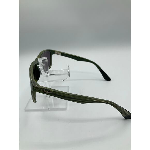 Pre-Owned Maui Jim Unisex Onshore Sunglasses, Green/Green Blue Mirror - Picture 3 of 8